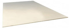 Made in USA - 1/4" Thick x 1' Wide x 1' Long, PVDF/Kynar Sheet - Natural, Shore D-72 Hardness, ±5% Tolerance - Makers Industrial Supply