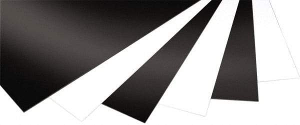 Made in USA - 12mm Thick x 4' Wide x 4' Long, Expanded PVC Sheet - Black, ±5% Tolerance - Makers Industrial Supply