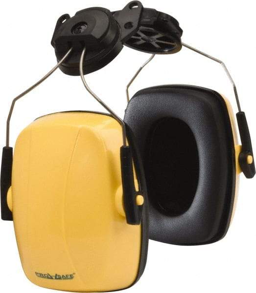 PRO-SAFE - Hard Hat Cap Mounted Yellow Foam Cushion Earmuffs - 23 NRR Rating - Makers Industrial Supply