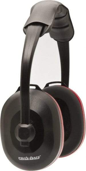 PRO-SAFE - Over the Head Black Foam Cushion Earmuffs - 26 NRR Rating - Makers Industrial Supply