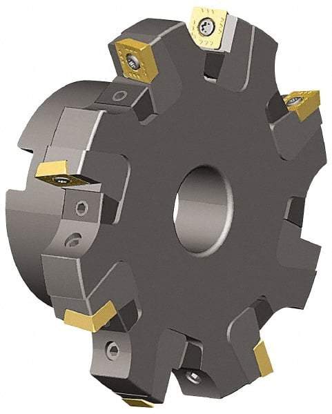 Kennametal - Arbor Hole Connection, 0.817" Cutting Width, 1.831" Depth of Cut, 6" Cutter Diam, 1-1/2" Hole Diam, 10 Tooth Indexable Slotting Cutter - KSSS Toolholder, SDCT, SDCW, SDET, SDPT Insert - Makers Industrial Supply