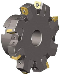 Kennametal - Arbor Hole Connection, 0.817" Cutting Width, 1.831" Depth of Cut, 6" Cutter Diam, 1-1/2" Hole Diam, 10 Tooth Indexable Slotting Cutter - KSSS Toolholder, SDCT, SDCW, SDET, SDPT Insert - Makers Industrial Supply