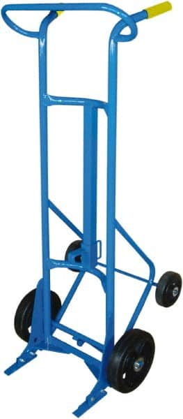 PRO-SOURCE - 1,000 Lb Load Capacity, 55 Gal Drum Hand Truck - 24" Wide x 60" High, 4 Wheels - Makers Industrial Supply