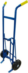 PRO-SOURCE - 1,000 Lb Load Capacity, 30 & 55 Gal Drum Hand Truck - 25-1/2" Wide x 61" High, 2 Steel Wheels - Makers Industrial Supply