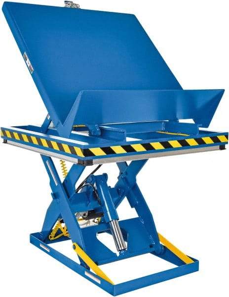 Vestil - 2,000 Lb Capacity Electric Scissor Lift - 11" to 47" Lift Height, 48" Platform Length x 48" Platform Width - Makers Industrial Supply