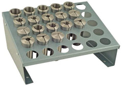 Value Collection - 18 Piece, 1/16" to 1-1/8" Capacity, 5C Round Collet Set - Increments of 1/16 Inch - Exact Industrial Supply