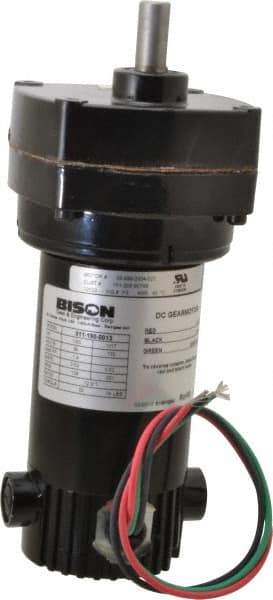 Bison Gear - 90 VDC, 139 RPM, 12.9:1 Gear Ratio, Parallel Gearmotor - 20 Torque, 1/20 hp, TENV Enclosure - Makers Industrial Supply