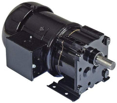 Bison Gear - 230 Volt, 17 RPM, 102.4:1 Gear Ratio, Parallel Gearmotor - 350 Torque, 1/4 hp, TENV Enclosure - Makers Industrial Supply