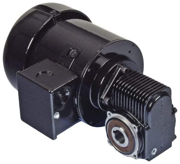 Bison Gear - 115 Volt, 124 RPM, 13:1 Gear Ratio, Right Angle Gearmotor - 32 Frame, 38 Torque, 1/8 hp, TEFC Enclosure - Makers Industrial Supply