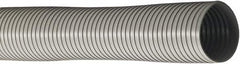 Flexaust - 3" ID, 6.617 Hg Vac Rating, 2.5 psi, PVC Vacuum & Duct Hose - 25' Long, Gray, 7-1/2" Bend Radius, -10 to 150°F - Makers Industrial Supply