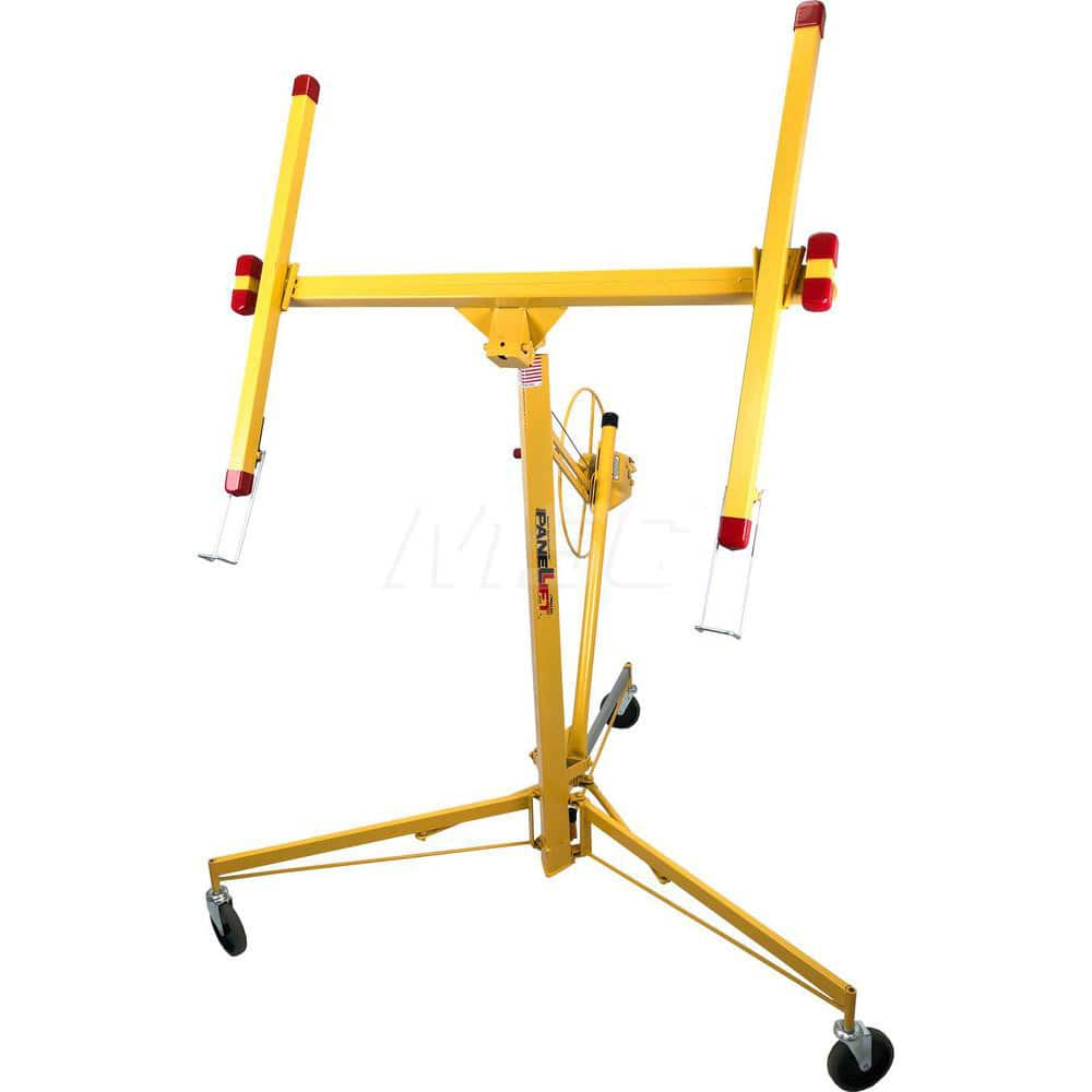 PanelLift - Panel Lifts; LiftType: Drywall ; Drive Type: Hand Crank ; Maximum Height: 132 (Inch); Panel Size: 4x16 ; Load Capacity: 150 ; Material: Steel - Exact Industrial Supply