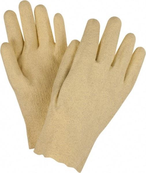 PRO-SAFE - Size S (7) PVC Coated Cotton General Protection Work Gloves - For General Purpose, Fully Coated, Slip-On Cuff, Full Fingered, Yellow, Paired - Makers Industrial Supply