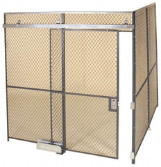 Folding Guard - 20' Long x 20" Wide, Woven Wire Room Kit - 2 Walls - Makers Industrial Supply