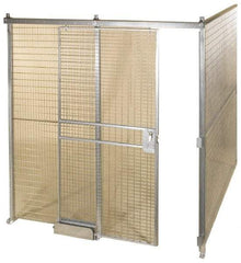 Folding Guard - 12' Long x 12" Wide, Welded Wire Room Kit - 2 Walls - Makers Industrial Supply