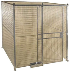 Folding Guard - 12' Long x 8" Wide, Welded Wire Room Kit - 4 Walls - Makers Industrial Supply