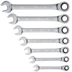 STANLEY® 7 Piece Ratcheting Combination Wrench Set – 12 Point - Makers Industrial Supply