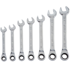 STANLEY® 7 Piece Metric Ratcheting Combination Wrench Set – 12 Point - Makers Industrial Supply