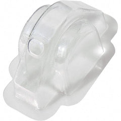 Made in USA - Plastic Housing Plastic Bearing Flange Mount - 2-3/4" Wide x 2-15/16" Outside Diam - Makers Industrial Supply