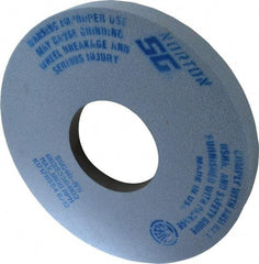 Norton - 14" Diam x 5" Hole x 1-1/2" Thick, I Hardness, 46 Grit Surface Grinding Wheel - Ceramic, Type 5, Coarse Grade, 1,800 Max RPM, Vitrified Bond, One-Side Recess - Makers Industrial Supply