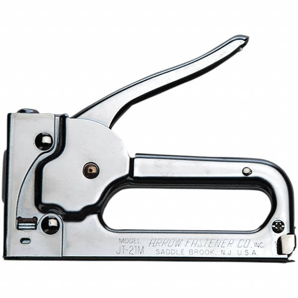 Arrow - Manual Staple Gun - Chrome Plated Steel - Makers Industrial Supply