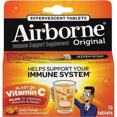 Airborne - Orange Flavor Immune Support Tablets - Vitamins/Supplements - Makers Industrial Supply