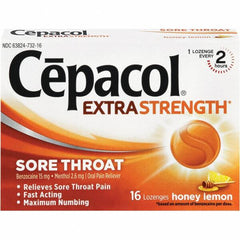 Cepacol - Honey Lemon Flavor Cough Drop Lozenges - Sore Throat Relief - Makers Industrial Supply