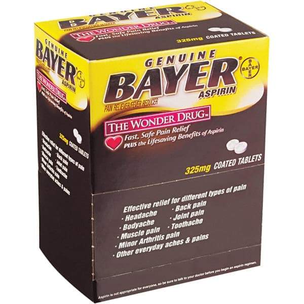 Bayer - Aspirin Tablets - Headache & Pain Relief - Makers Industrial Supply