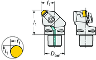 C3-CRSNR-22040-09ID Capto® and SL Turning Holder - Makers Industrial Supply