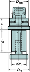 C6A3911025030 CAPTO ADAPTER - Makers Industrial Supply