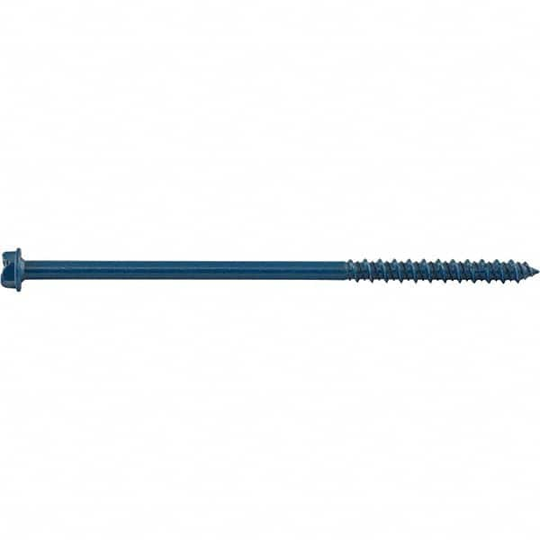 1/4″ Diam, 6 Length Under Head, Hex Drive Concrete Screw & Masonry Fastener Carbon Steel, Blue StalGard Finish