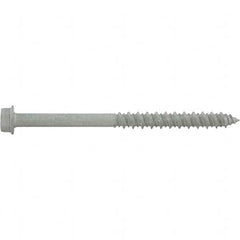 1/4″ Diam, 3-1/4 Length Under Head, Hex Drive Concrete Screw & Masonry Fastener Stainless Steel, StalGard Finish