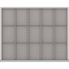 LISTA - 15-Compartment Drawer Divider Layout for 3.15" High Drawers - Makers Industrial Supply