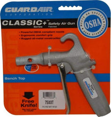 Guardair - 120 Max psi Maximum Power Venturi Nozzle Pistol Grip Blow Gun - 1/4 NPT, 2" Tube Length, Aluminum - Makers Industrial Supply