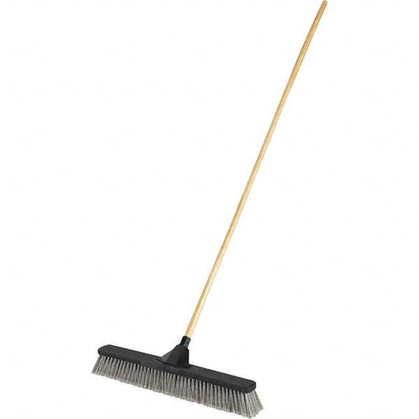 Rubbermaid - 24" Fine Particle Polyethylene Push Broom - Makers Industrial Supply