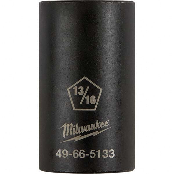 Milwaukee Tool - 1/2" Drive 13/16" Universal Thin Wall Nonsparking Deep Impact Socket - Makers Industrial Supply