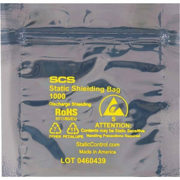 Value Collection - Pack of (100), 8 x 8" 3 mil Anti-Static Poly Bags - Makers Industrial Supply