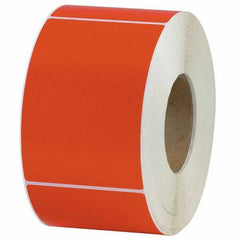 Value Collection - Pack of 4 Rolls, 1,000 Labels per Roll, 4" x 6" Red Topcoated Facestock Thermal Labels - Makers Industrial Supply