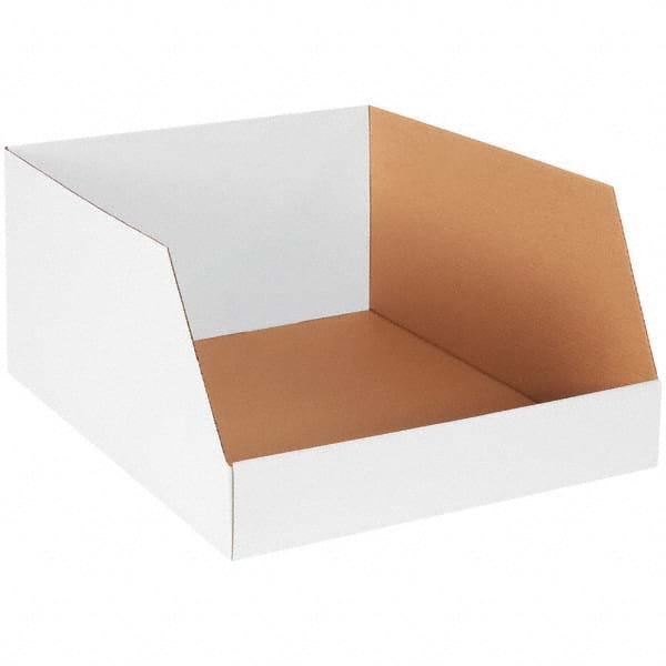 Cardboard Drawer Bin: White White, Cardboard, 40 Lb Capacity