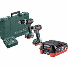 Metabo - Cordless Tool Combination Kits Voltage: 12 Tools: 1/4" Hex Compact Brushless Impact Driver; Compact Brushless Hammer Drill/Driver - Makers Industrial Supply