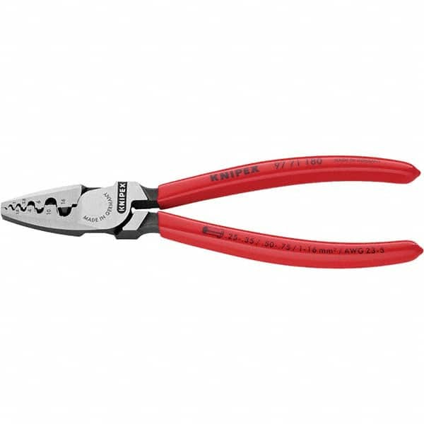 Knipex - Crimpers Type: Crimping Pliers Style: Crimping Pliers for End Sleeves (Ferrules) - Makers Industrial Supply