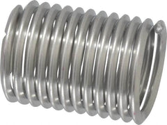 Recoil - 5/8-11 UNC, 1-1/4" OAL, Free Running Helical Insert - 11-3/4 Free Coils, Tanged, Stainless Steel, Bright Finish, 2D Insert Length - Exact Industrial Supply