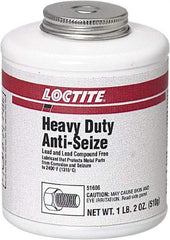 Loctite - 1.2 Lb Brush Top Anti-Seize Lubricant - Graphite, 2,400°F, Black - Makers Industrial Supply