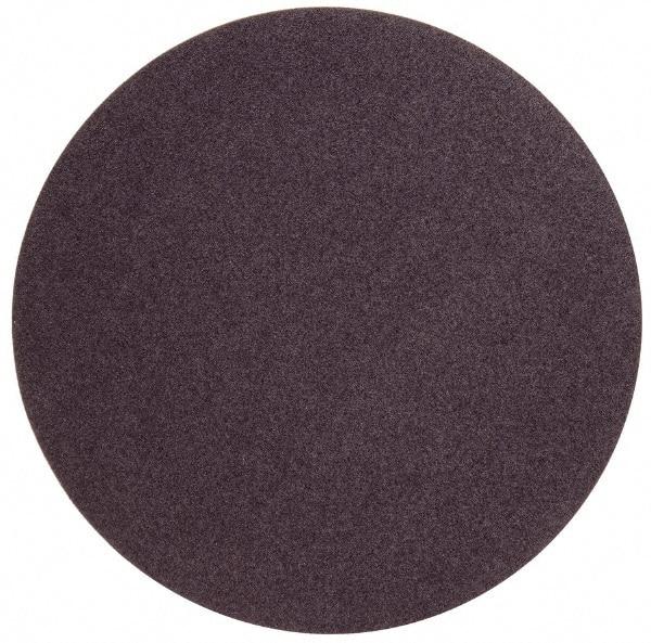 Norton - 24" Diam, 36 Grit Aluminum Oxide Adhesive PSA Disc - Very Coarse, Brown, X Weighted Cloth Backing, Flexible - Makers Industrial Supply