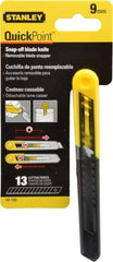 Stanley - Snap Utility Knife - 4.33" Blade, Yellow Handle, 1 Blade Included - Makers Industrial Supply