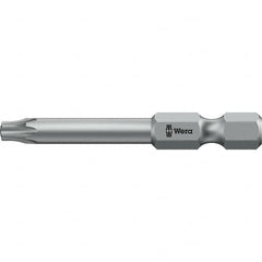 Wera - 6mm Drive IPR6 Tamperproof Torx Screwdriver Bit - 50mm OAL, Power Bit - Makers Industrial Supply