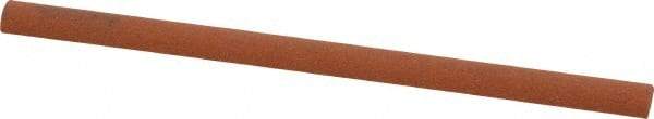 Norton - 4" Long x 1/4" Diam Aluminum Oxide Sharpening Stone - Half Round, Fine Grade - Makers Industrial Supply