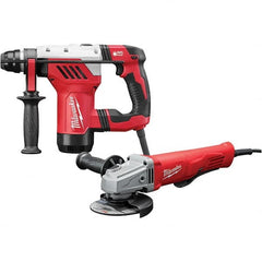 Milwaukee Tool - 120V 1-1/8" Chuck Electric Rotary Hammer - Makers Industrial Supply