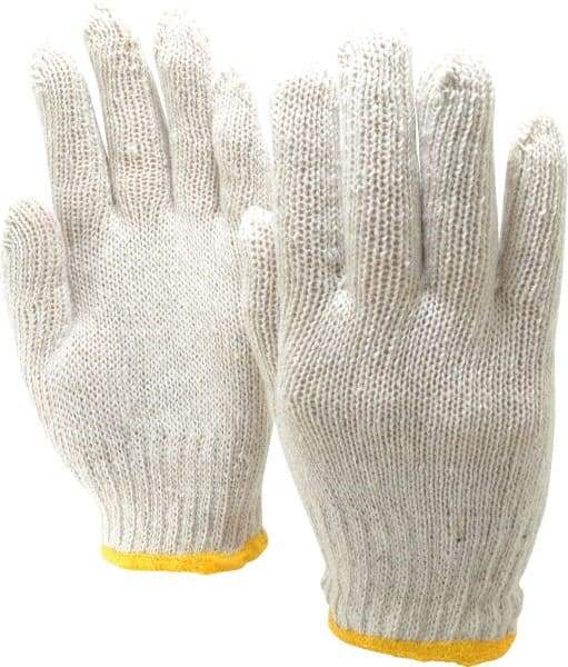 PRO-SAFE - Size S (7) Cotton/Polyester General Protection Work Gloves - For General Purpose, Uncoated, Knit Wrist Cuff, Full Fingered, White, Paired - Makers Industrial Supply