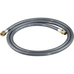 Dynabrade - 1/4" ID 5' Long Hose - Female/Male Ends, 90 Working psi, 1/4" Fitting, Gray - Makers Industrial Supply