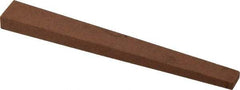 Norton - 4" Long x 1/2" Wide x 1/4" Thick, Aluminum Oxide Sharpening Stone - Taper, Medium Grade - Makers Industrial Supply